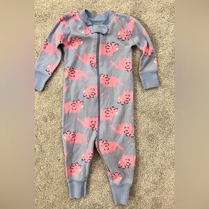 Hanna Andersson Pink and Purple Dino Pajamas -6-12 months